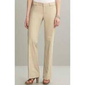 Banana Republic Cotton Twill Taupe Khaki Jackson Fit Pants Size 8